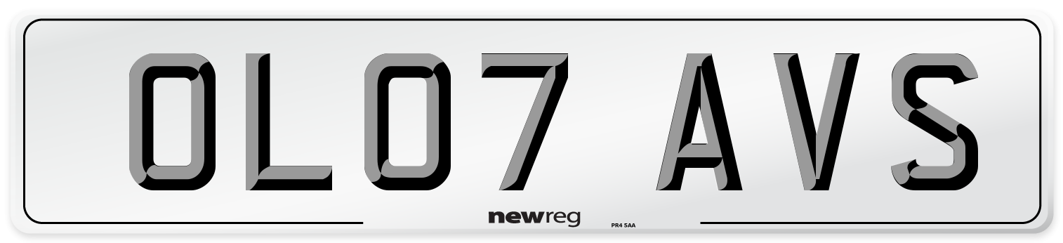 OL07 AVS Number Plate from New Reg